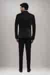 Buy Black Velvet, Satin, Silk 3d Suit With Shirt And Terry Rayon Pant ...