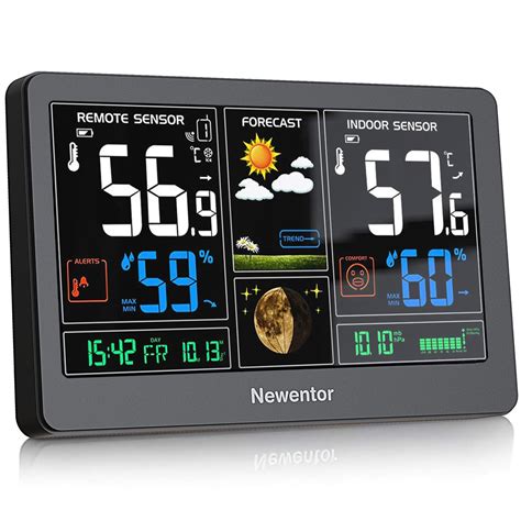 Snapklik.com : Newentor Weather Station Wireless Indoor Outdoor ...