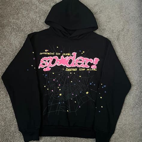 Black And Pink Spider Hoodie I ship out the same day... | Depop