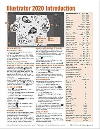 Adobe Illustrator 2020 Introduction Quick Reference Guide (Cheat Sheet ...