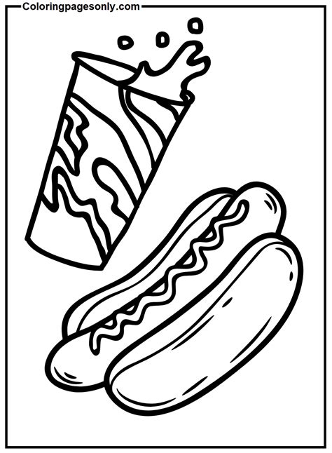60+ Hot Dog Coloring Pages - Free Printable PDF & Online Coloring