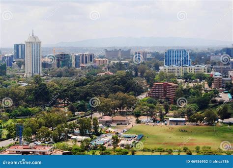 Aerial View of Nairobi Kenya Editorial Photography - Image of nairobi ...