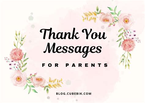 60+ Heartfelt Thank You Messages And Quotes About Parents