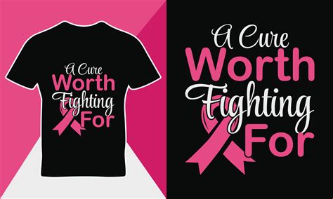 Breast cancer awareness quote t-shirt design template vector 12368484 ...