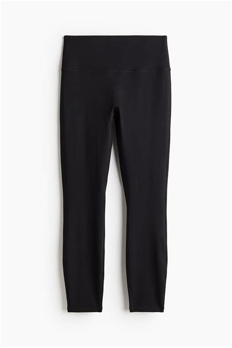 Ankle-length sports leggings in DryMove™ - Black - Ladies | H&M IN