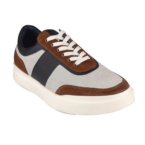 Buy Red Chief White and Rust Leather Sneakers for Men at Amazon.in