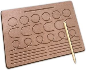 Minileaves Wooden Pattern Tracing Board Beginner - Hand Writing ...