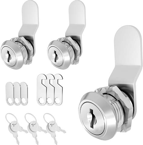Jayseon 1 Pack Mailbox Lock Cabinet Locks with Key, Cabinet Cam Lock 5/8" Keyed Alike Mailbox ...
