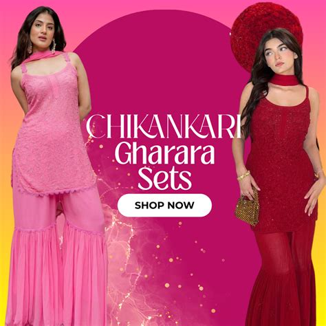 Chikankari Gharara Sets – Shop Label Aishwaryrika