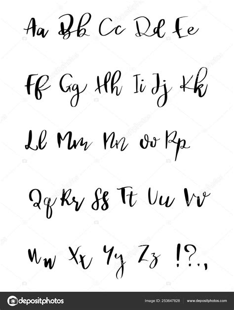 Modern Calligraphy Alphabet Fonts