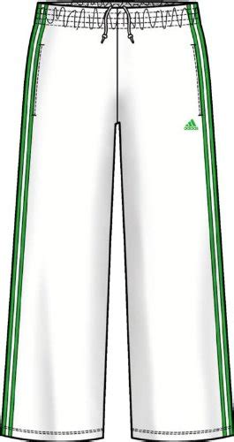 adidas Men's 3-Stripe Pant, White/Intense Green, Medium : Amazon.in ...