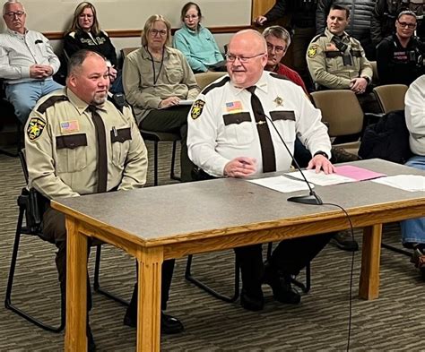 Deputy Eugene Clark sworn in by Becker County Sheriff Todd Glander ...