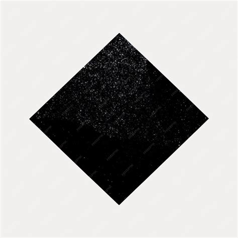 Abstract black diamond shape | Premium AI-generated vector