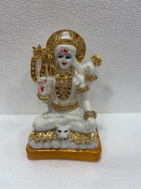 GK1744SV Gold Plated Shiv ji Statue – ART'N RESIN