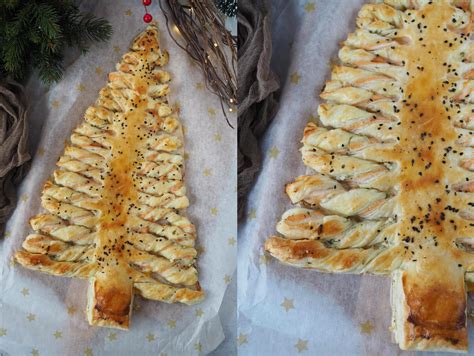 Einfache Weihnachts-Vorspeise: Lachs-Blätterteig-Tannenbaum ...