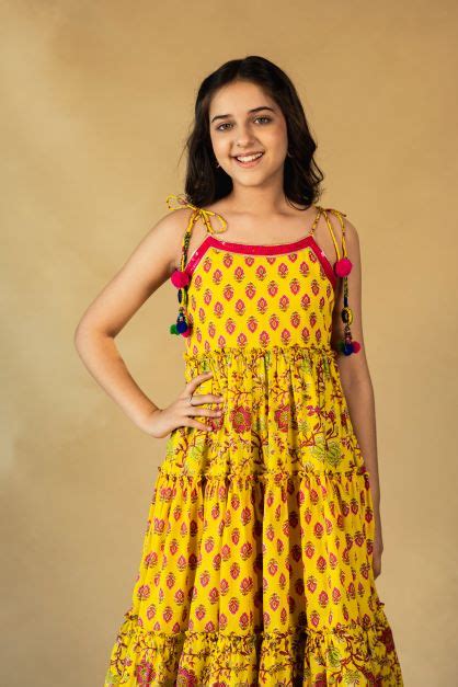 Girls Jaipuri Printed Long Dress – Jilmil