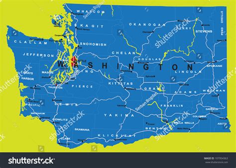 Map Washington State 的图像结果