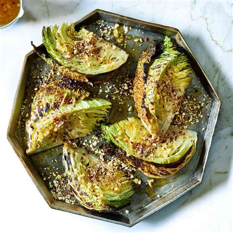 Roasted Savoy Cabbage with Orange Vinaigrette