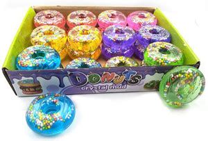 AncientKart Donuts Glitter Filled Soft and Non-Sticky Slime with Fruit ...