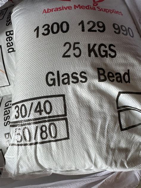 Glass Bead 25kg bags | Abrasive Media Supplies