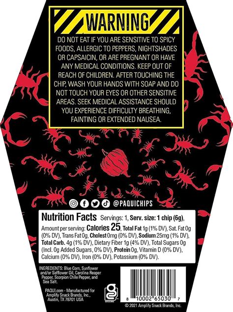 Paqui Carolina Reaper Madness One Chip Challenge Chile | Ubuy