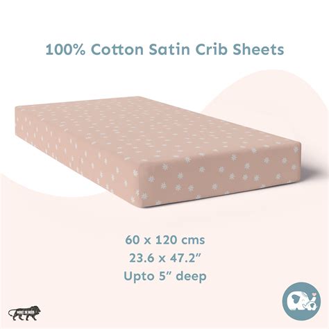 Blush Daisy Baby Cot Fitted Sheets – Sadora Baby