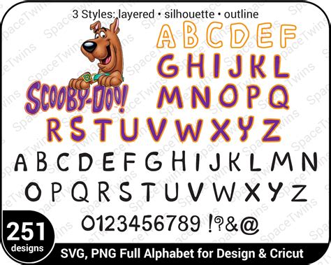 Scooby Doo Font SVG Scooby Doo Font Scooby Doo Letters | Etsy Sweden