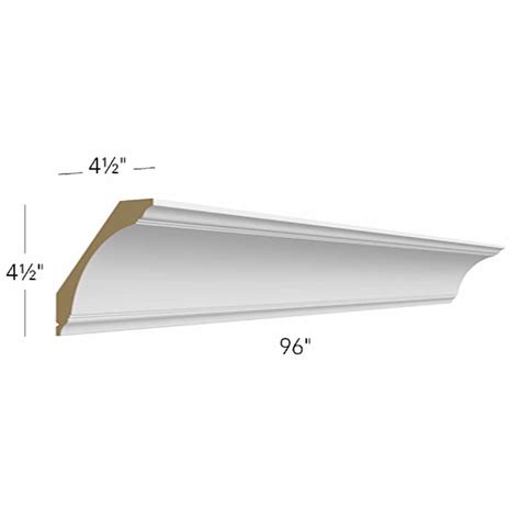 CM-7 ( LARGE COVE CROWN MOLDING - 96"W X 4-1/2"H X 4-1/2"D ...