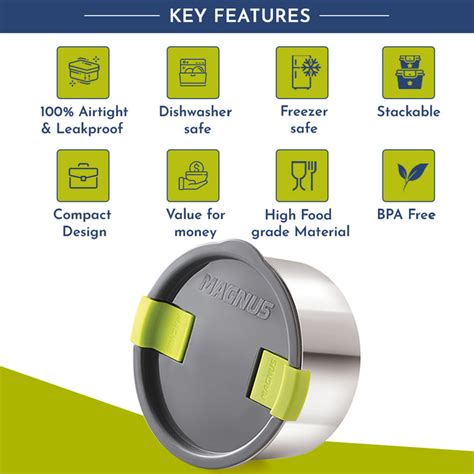 Buy Magnus Steam Lock Stainless Steel Container — Magnus Homeware