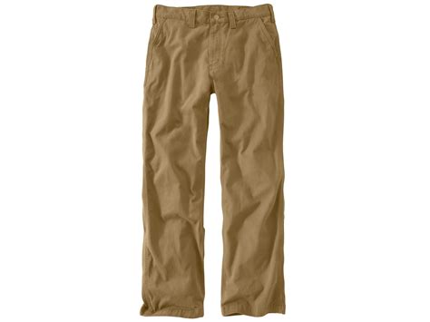 Carhartt Men's Rugged Work Khaki Relaxed Fit Pants Cotton Dark Coffee