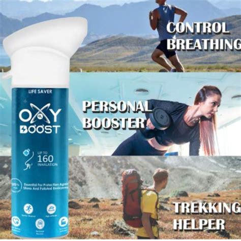 OXY BOOST Natural Portable Oxygen Cylinder Can with Inbuilt Mask, (9 ...