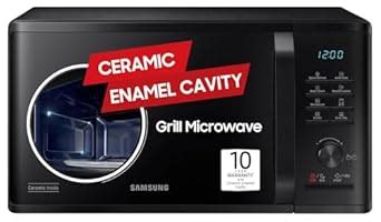 Samsung 23 L Grill Microwave Oven (MG23A3515AK/TL, Black, Various Auto ...