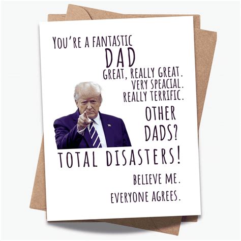 Trump Father's Day Card Printable