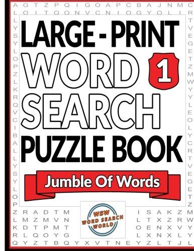 Large Print Word Search Puzzle Book: Jumble Of Words: Large Print Word ...