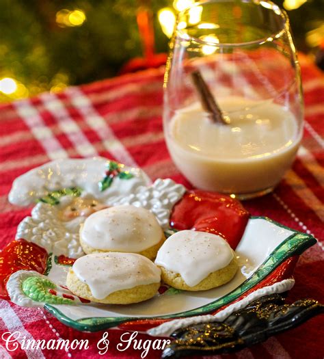 Missy's Eggnog Cookies - Cinnamon and Sugar