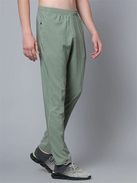 Men’s Pista Green Smart Track Pants | Shiv Naresh - Buy Now
