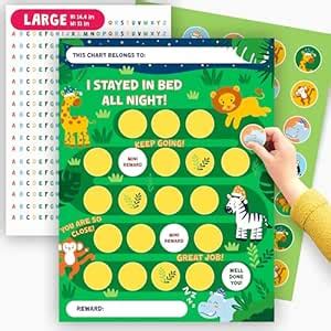 Bedtime Routine Chart for Toddlers - Jungle Animal Reward Chart for ...