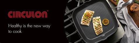 Buy Circulon Hard-Anodized Aluminium Sqaure Griddle Pan with Induction ...