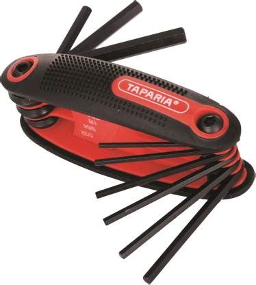 TAPARIA KFI 9 Folding Allen Key Set Price in India - Buy TAPARIA KFI 9 ...
