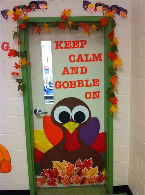 Thanksgiving Door Decoration Ideas For School