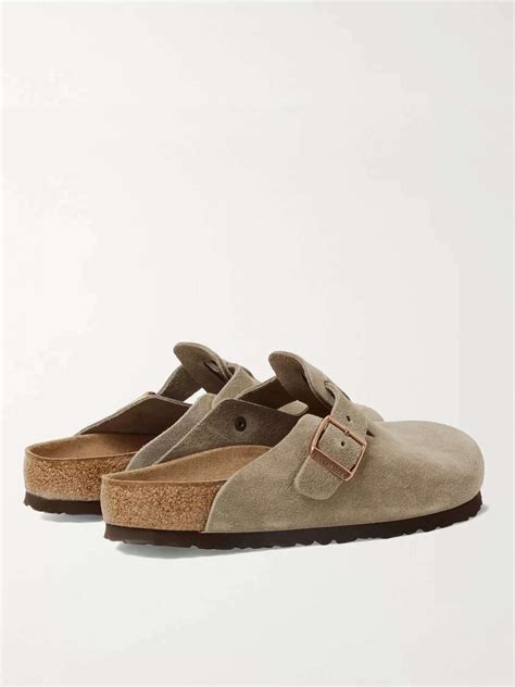 BIRKENSTOCK Boston Suede Clogs for Men | MR PORTER