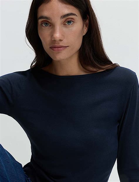 Buy Pure Cotton Slim Fit Top at Marks & Spencer