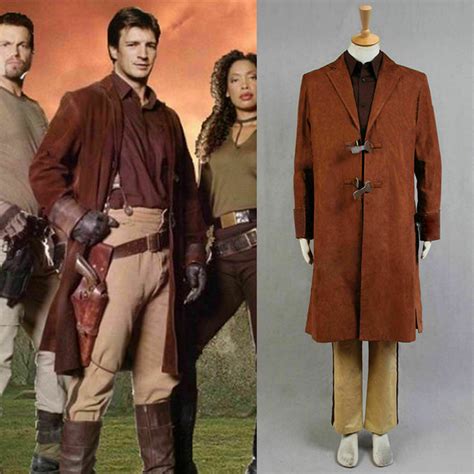 Firefly Serenity Captain Malcolm Reynolds Brown Coat Full Set Costume ...