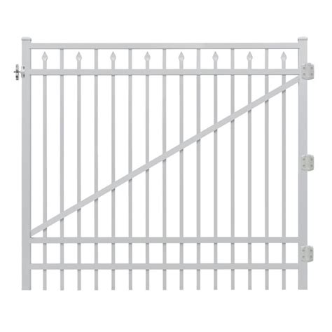 Gilpin White Aluminum Decorative Walk-thru Gate at Lowes.com