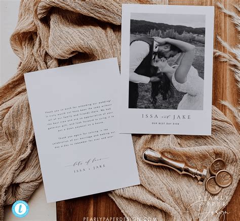 Wedding Thank You Cards With Photo