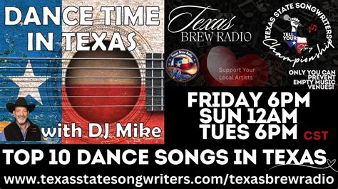 Top 10 Dance Songs in Texas with Dance Time in Texas on Texas Brew ...