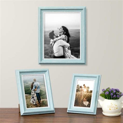 Set Of 3 Photo Frames For Table Top Display And Wall Mounting Picture ...