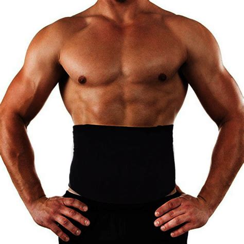 Men Waist Trainer Sauna Weight Loss Belt Slim Body Shaper Tummy Trimmer Band Gym - Walmart.com ...