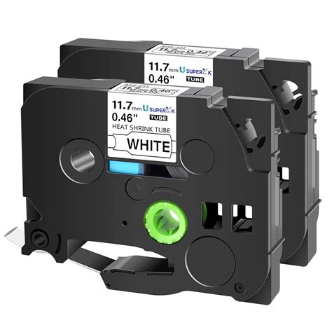 USUPERINK 2 Pack Compatible for Brother Ptouch HSe-231 HSe231 HS-231 ...