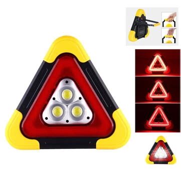 BIKIGHT Solar Emergency Triangular Roadside Warning Light USB Super ...